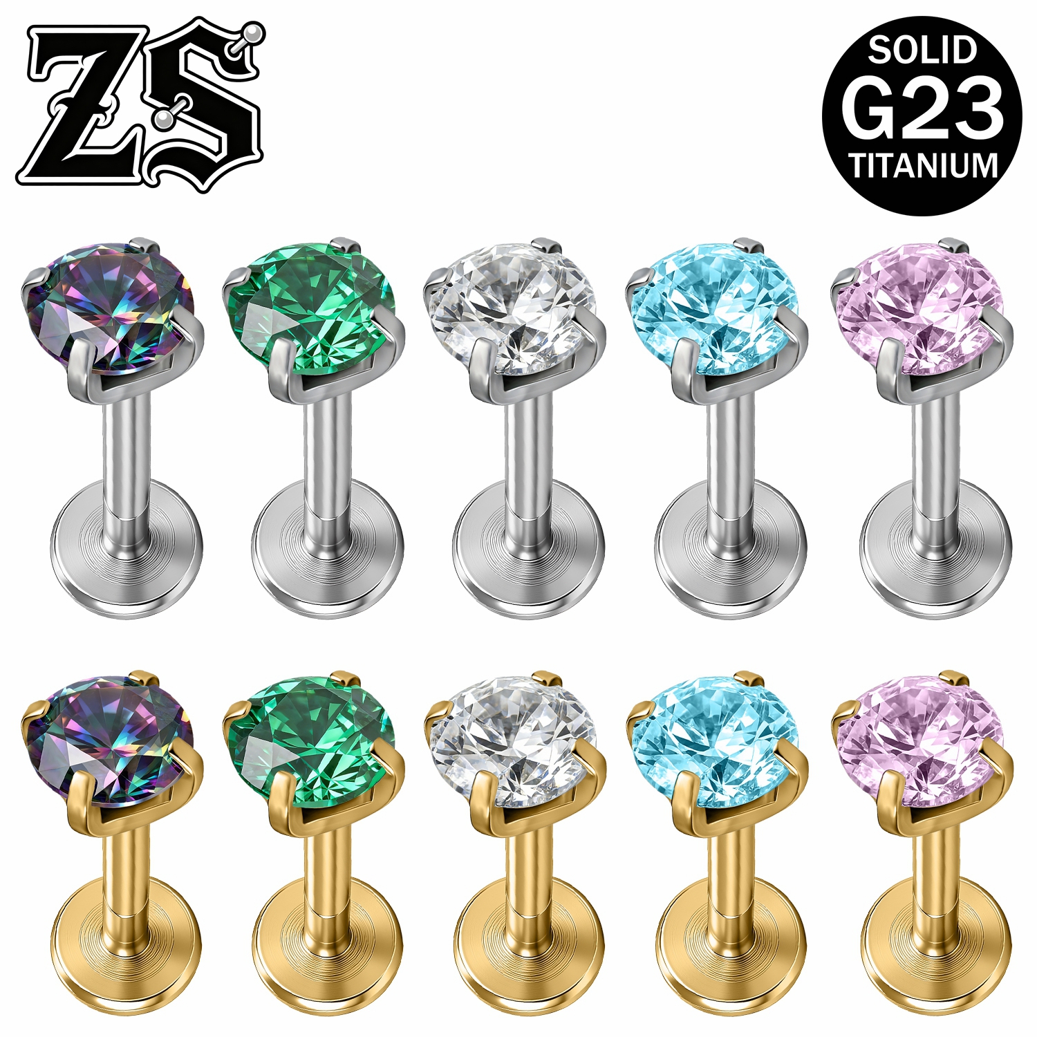 Zs Body Jewelry - ZS ASTM F136 Titanium 1 PC/1