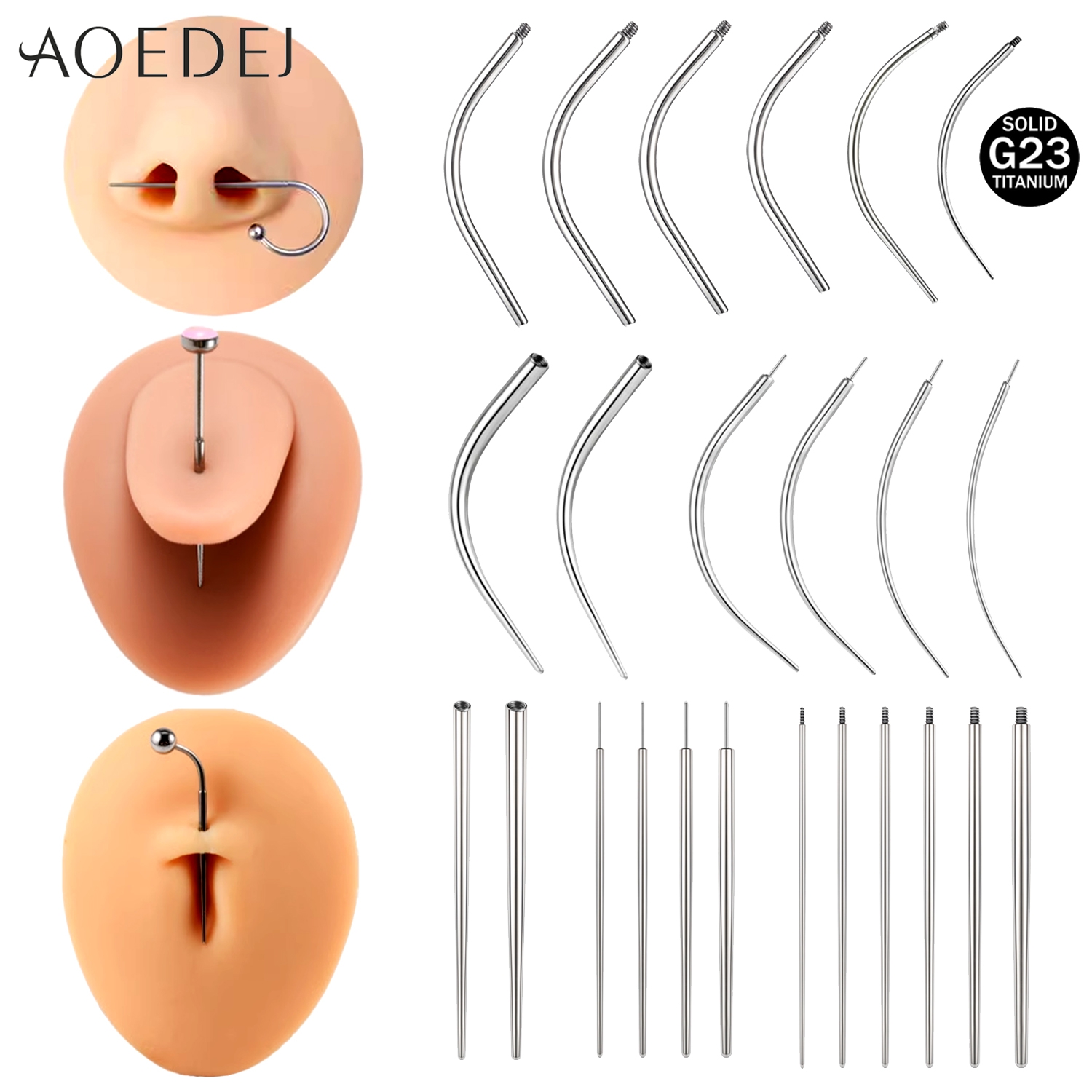 Zs Body Jewelry - AOEDEJ 1 PC G23 Titanium Piercing