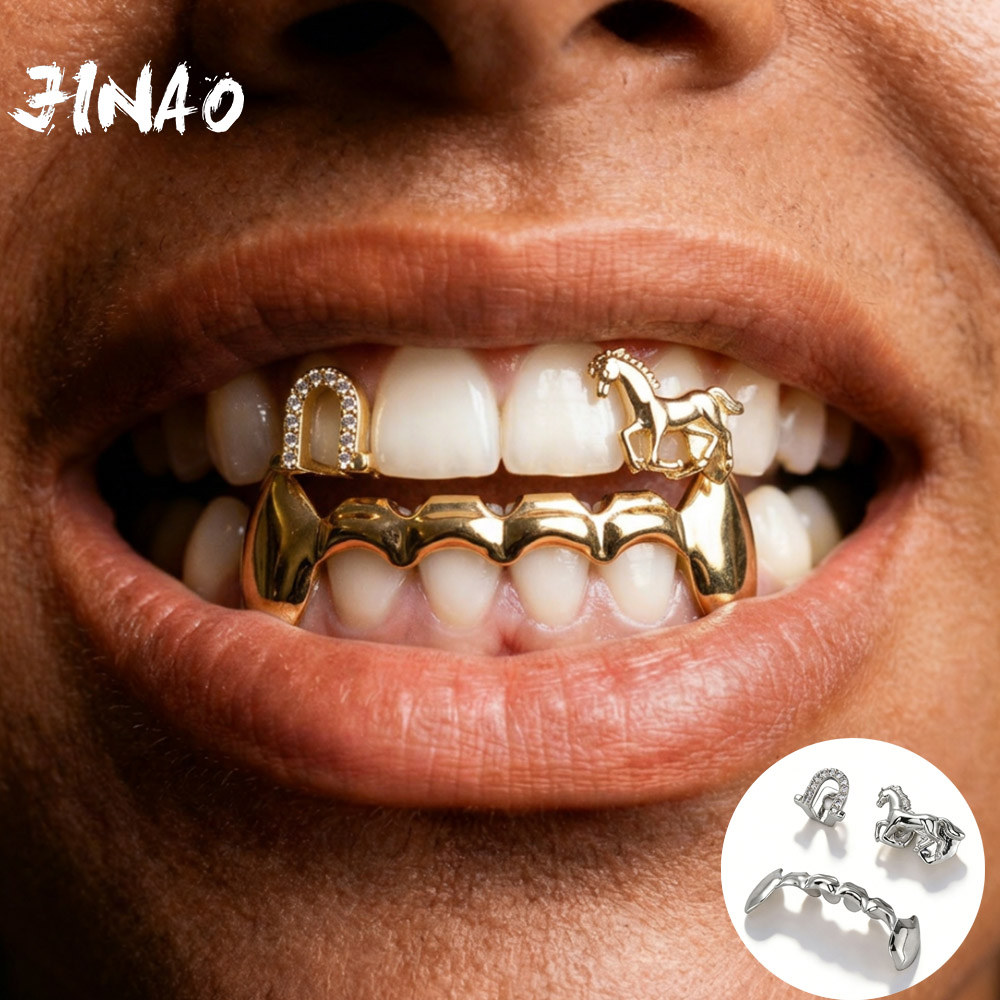Body Jewelry Lot - JINAO Hip Hop 3pcs Teeth set