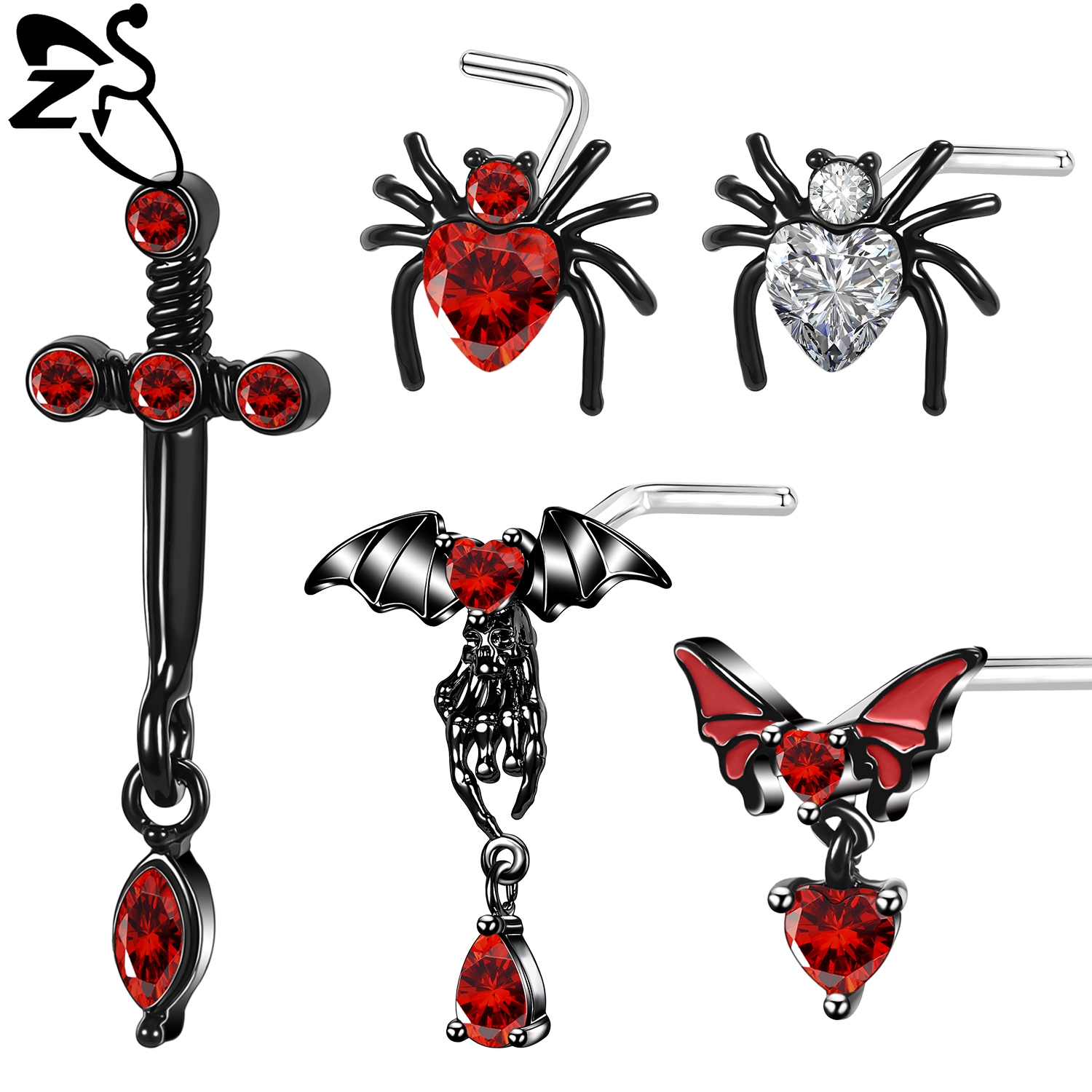 Zs Body Jewelry - ZS 1 PC 20G Halloween Stainless