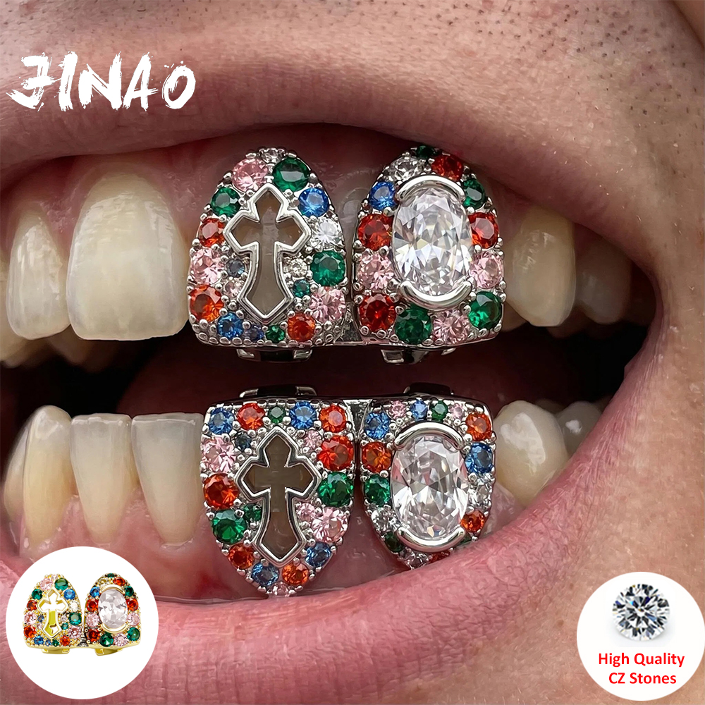 Body Jewelry Lot - JINAO Hip Hop Upside Double Teeth