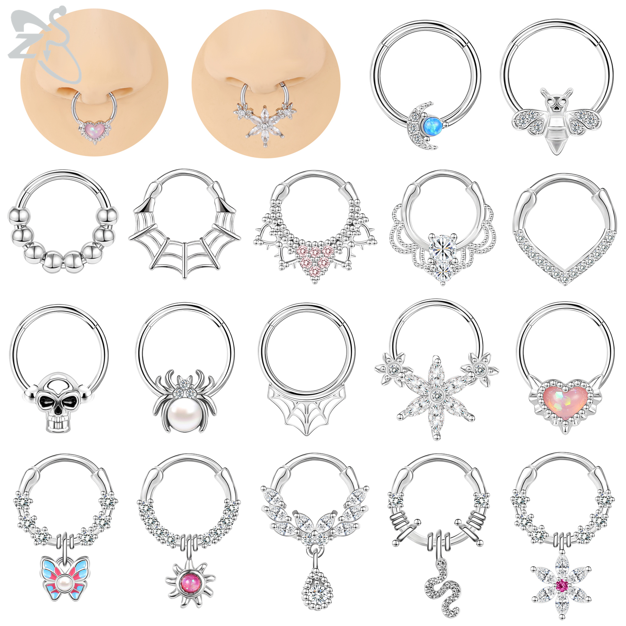 Zs Body Jewelry - ZS 1 Piece Cute 16G Stainless