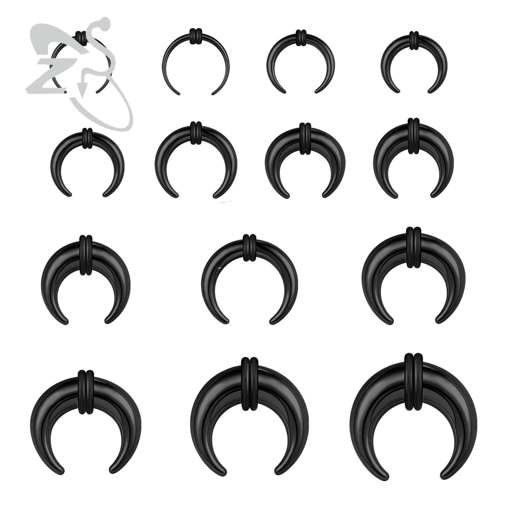 Zs Body Jewelry - ZS 1PC 2G/4G/6G Buffalo Horn Nose