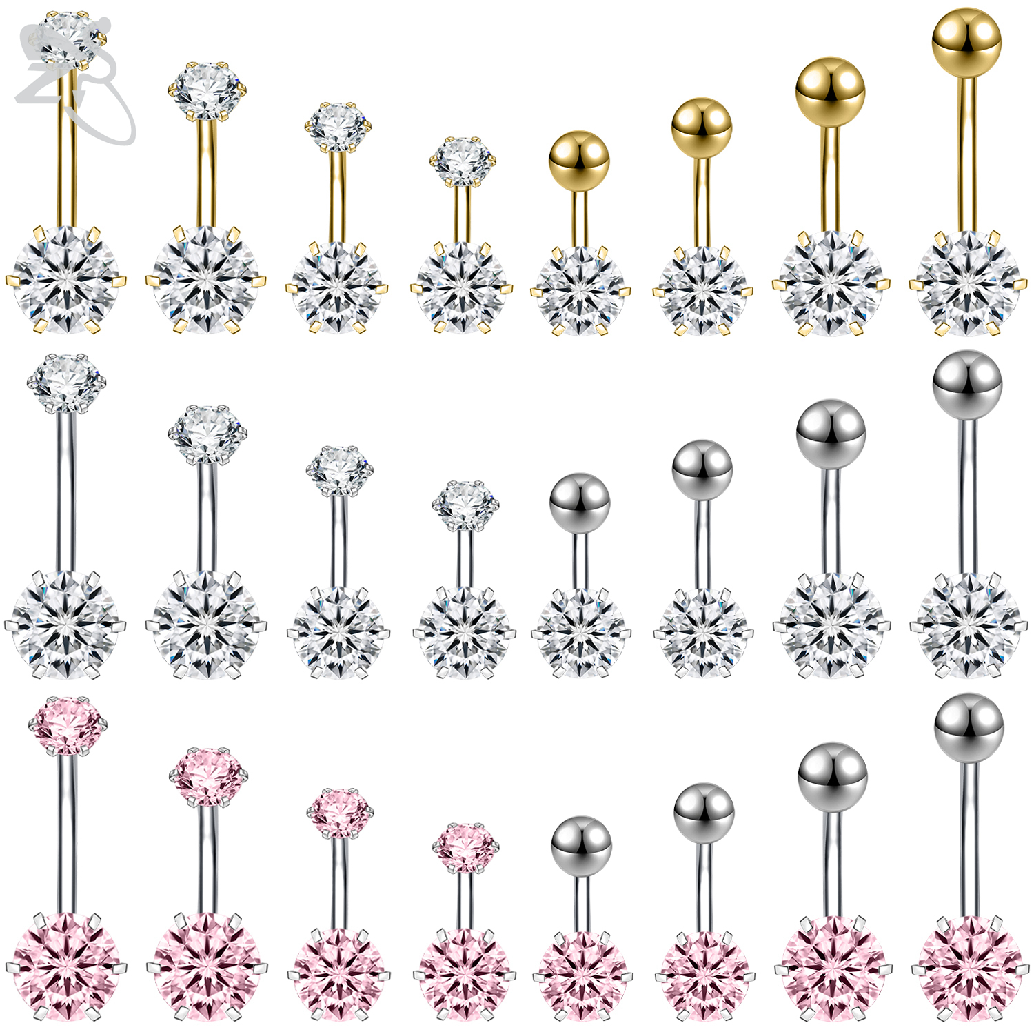 Zs Body Jewelry - ZS 1 Piece 14G Stainless Steel