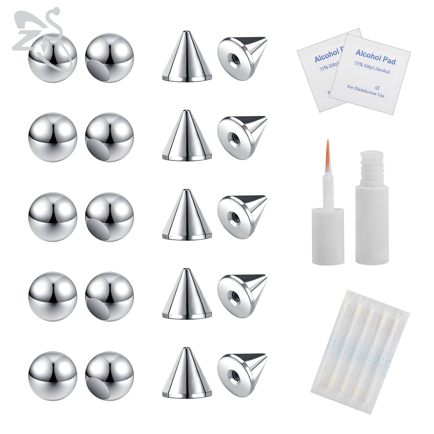 Zs Body Jewelry - ZS 1 Set Fake Eyebrow Ring