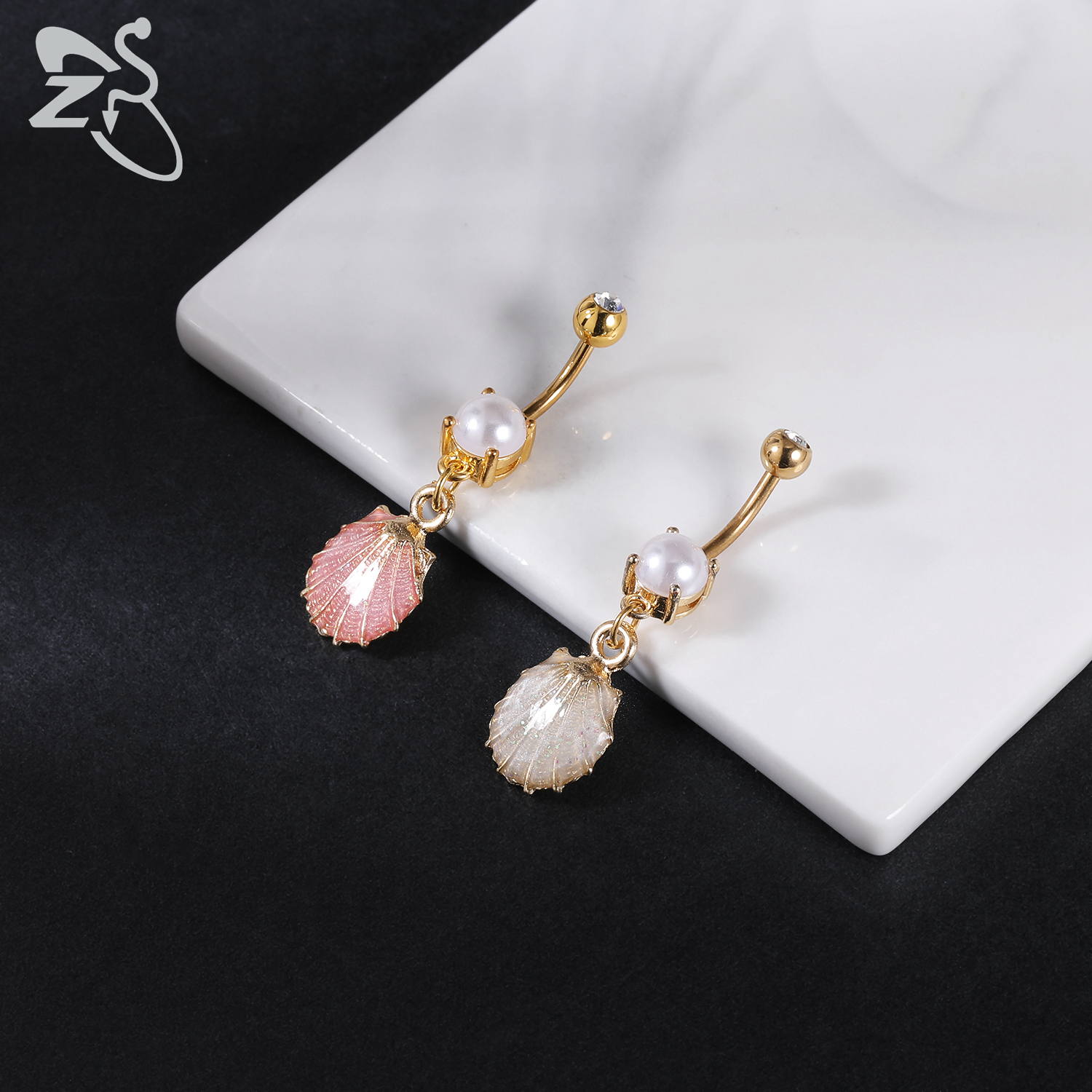 ZS 1 PC Cute Shell Pendant Bel - Zs Body Jewelry review and price