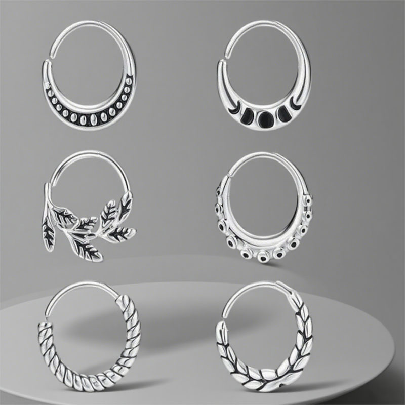 6 pieces of women's nose ring  - Body Jewelry Metal Types review and price