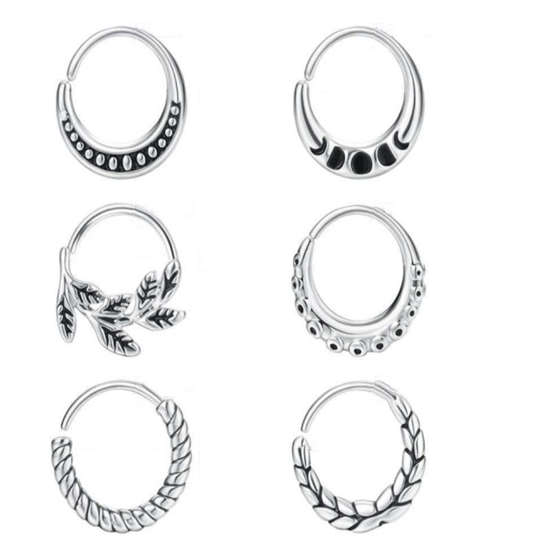 6 pieces of women's nose ring  - Body Jewelry Metal Types review and price