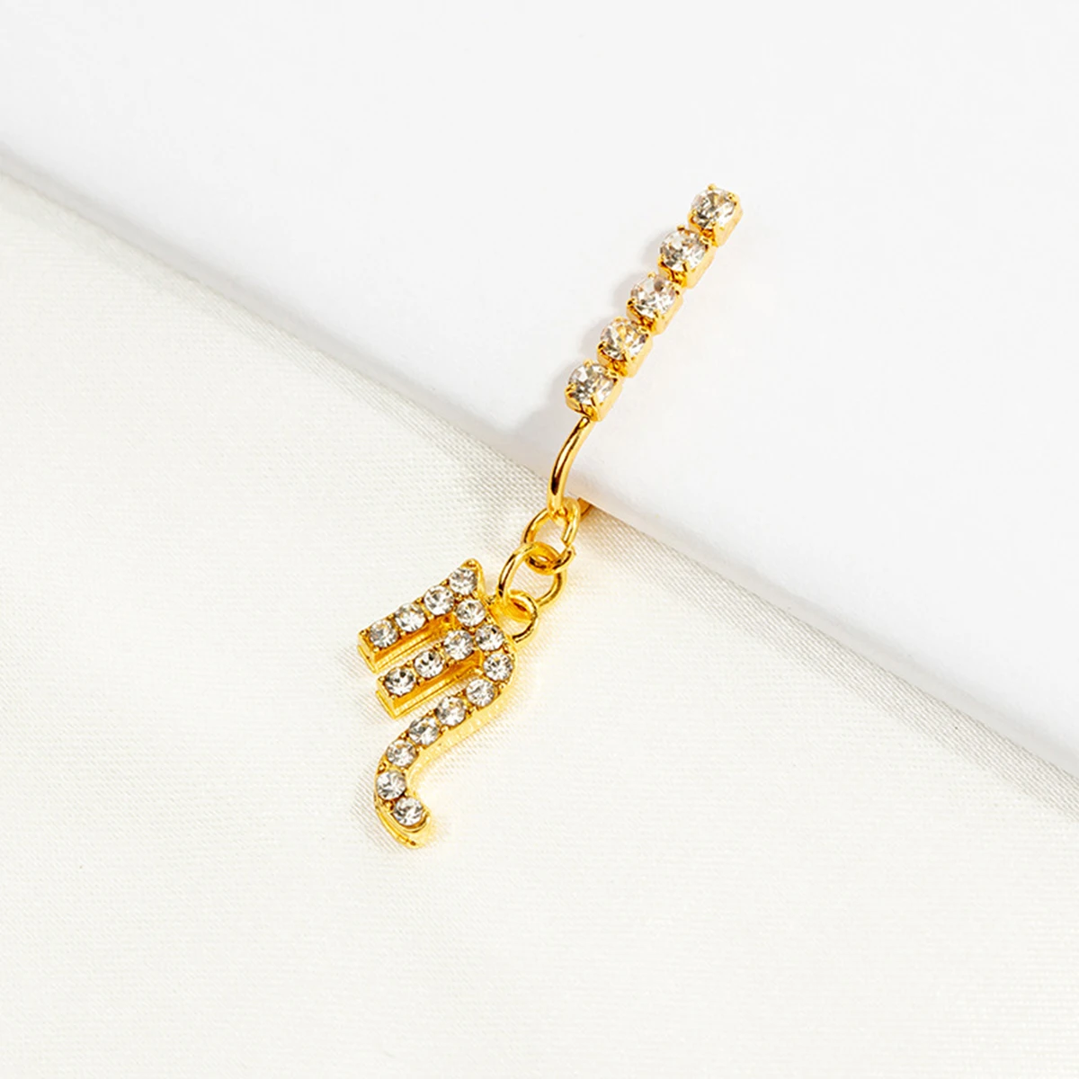 2 Pack Ear Clips Metal Zircon  - Body Jewelry Cartilage Earrings review and price