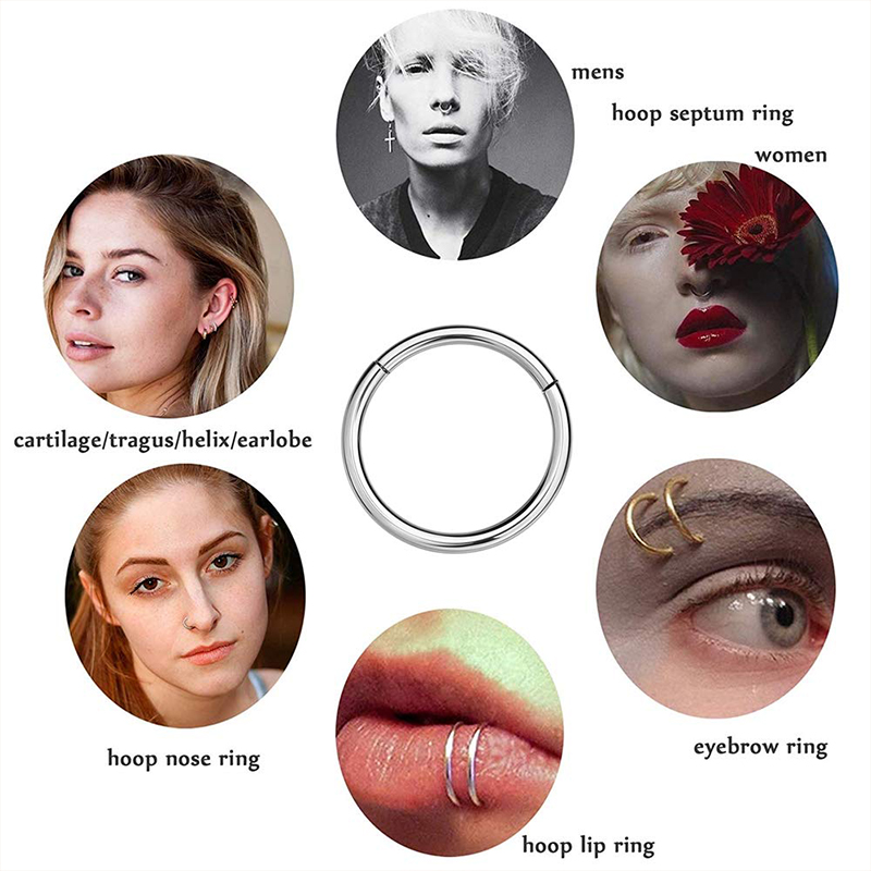 16G 316L Surgical Steel Hinged - Body Jewelry Cartilage Earrings review and price