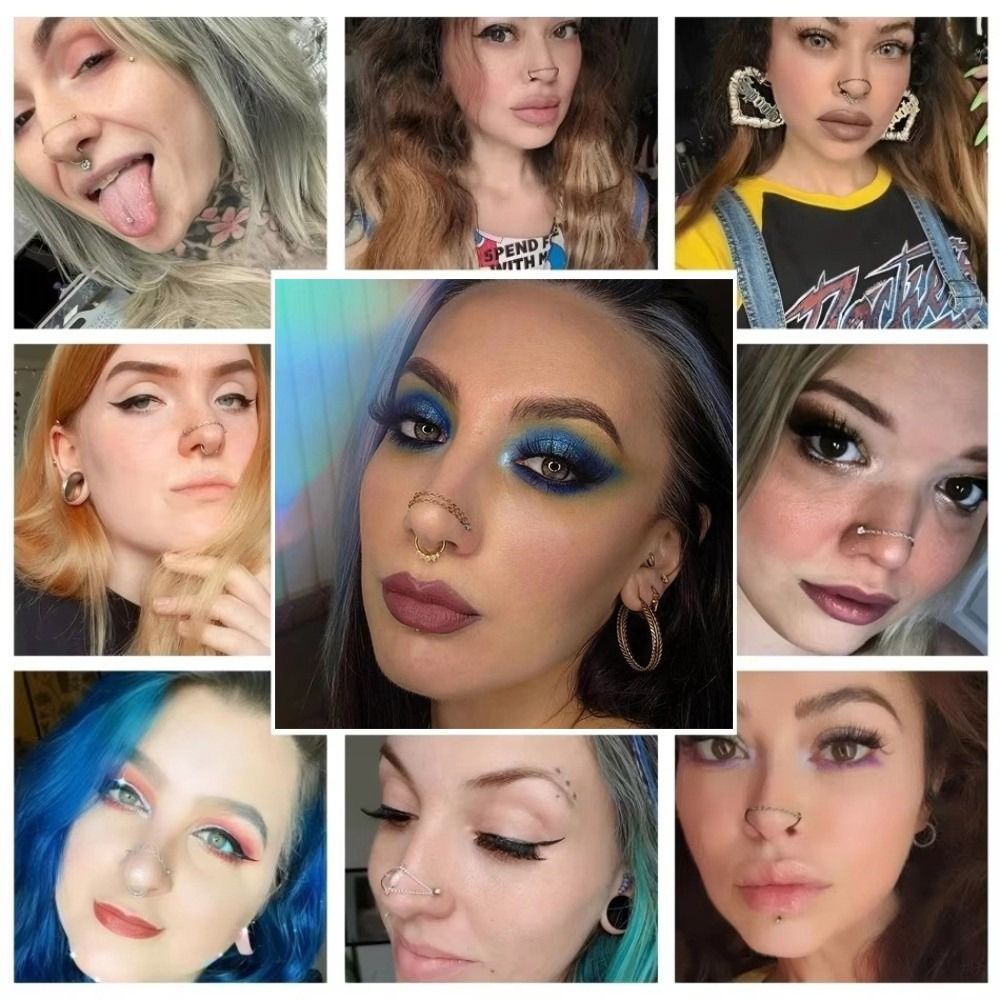 Fashion Titanium Nose Chain Th - Body Jewelry Ear Piercing review and price