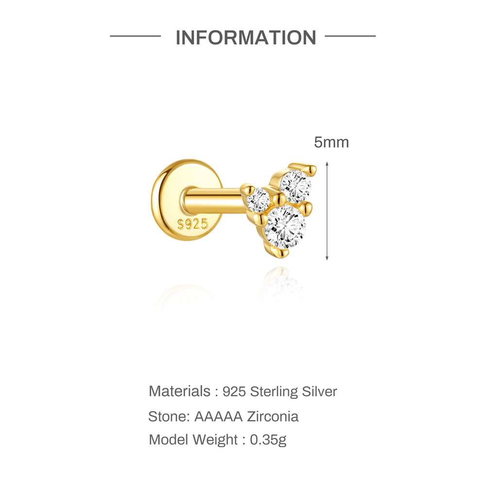 Aide  925 Sterling Silver Ear  - Body Jewelry Ear Piercing review and price