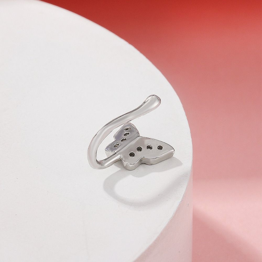 Rhinestone Butterfly Nose Ring - Body Jewelry Ear Piercing review and price