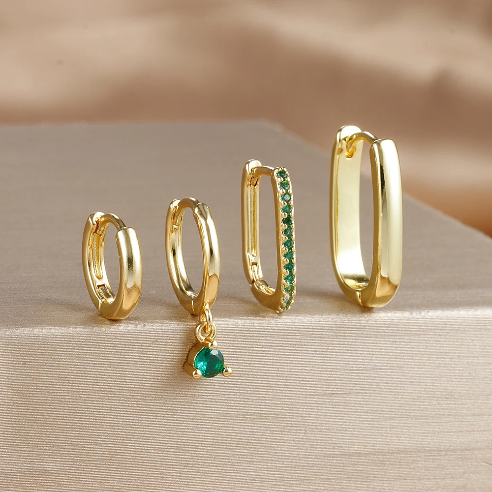 4PCS Luxury Gold Plated U-shap - Body Jewelry Lot review and price