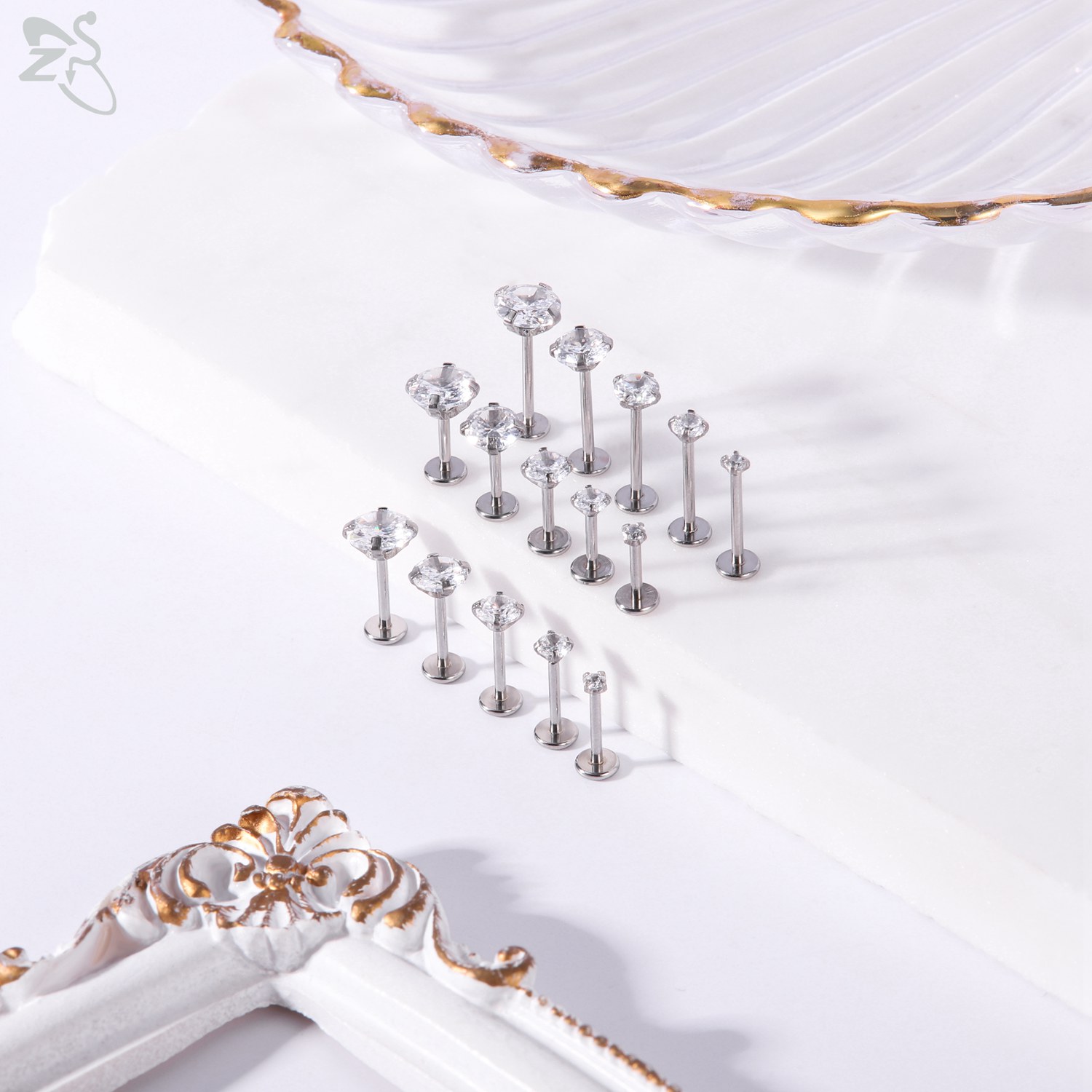 AOEDEJ 10Pcs/Lot Gold Color 16 - Zs Body Jewelry review and price