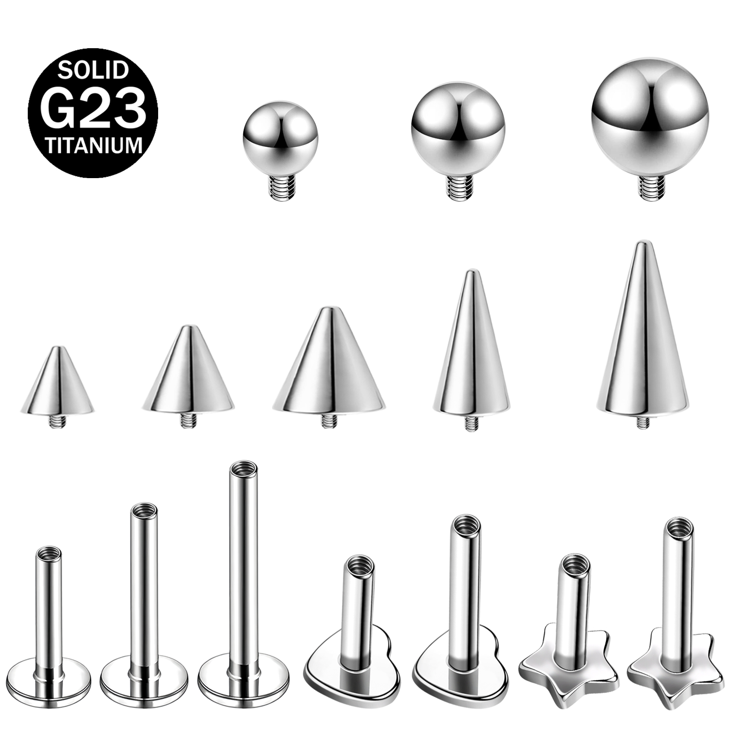 ZS 1PC Star Heart Spike Lip La - Zs Body Jewelry review and price