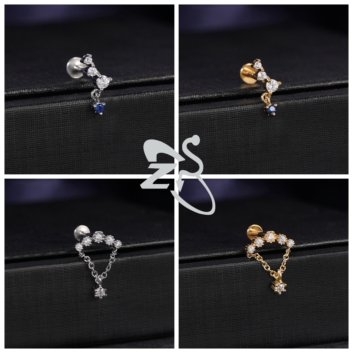 ZS 1 PC Gold Color 16G Stainle - Zs Body Jewelry review and price