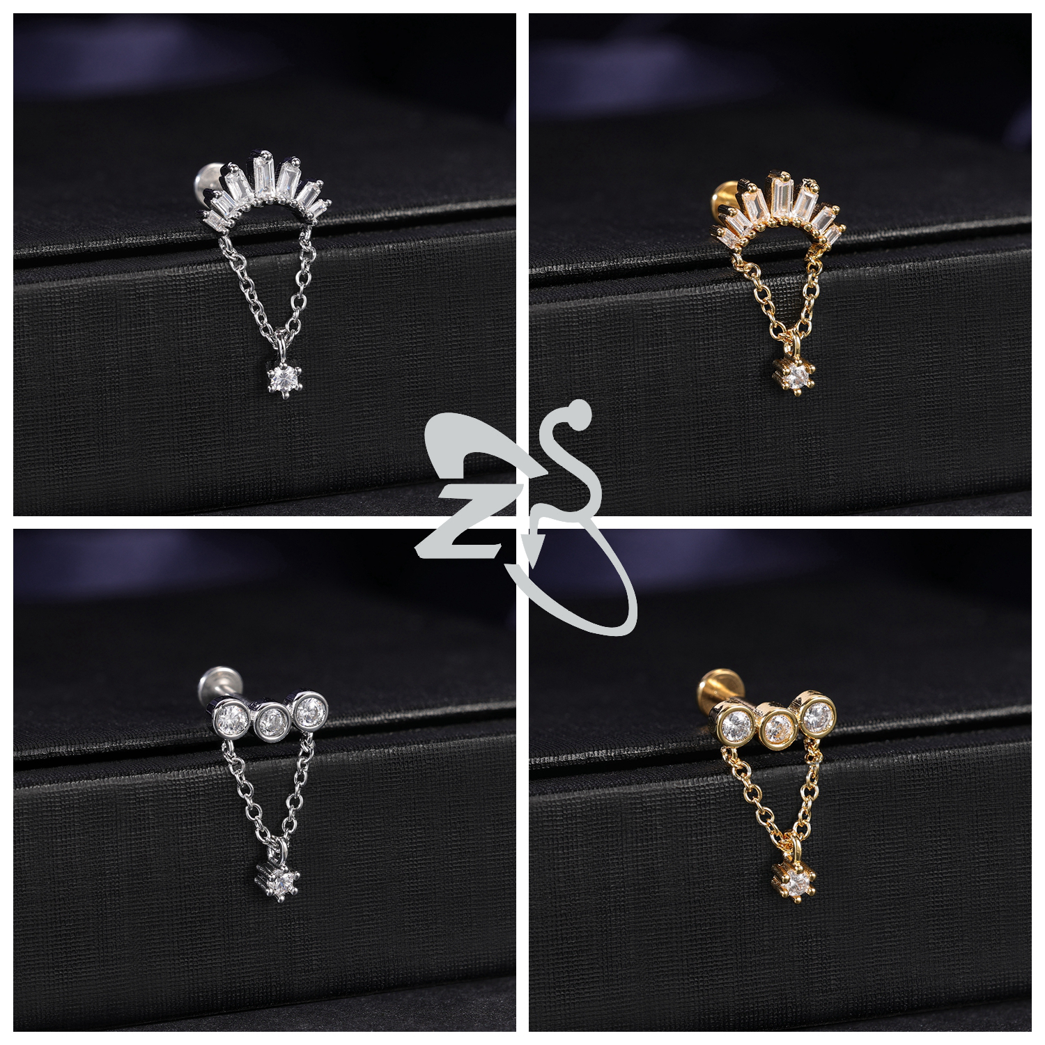 ZS 1 PC Gold Color 16G Stainle - Zs Body Jewelry review and price