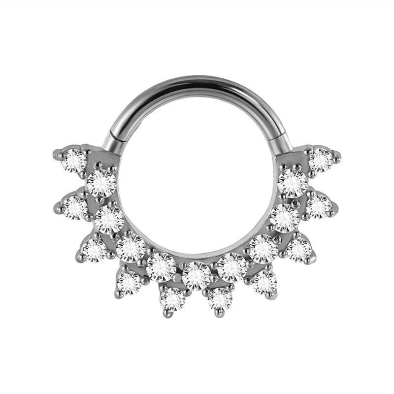31BB Stylish Crystal Septum Ri - Body Jewelry Cartilage Earrings review and price