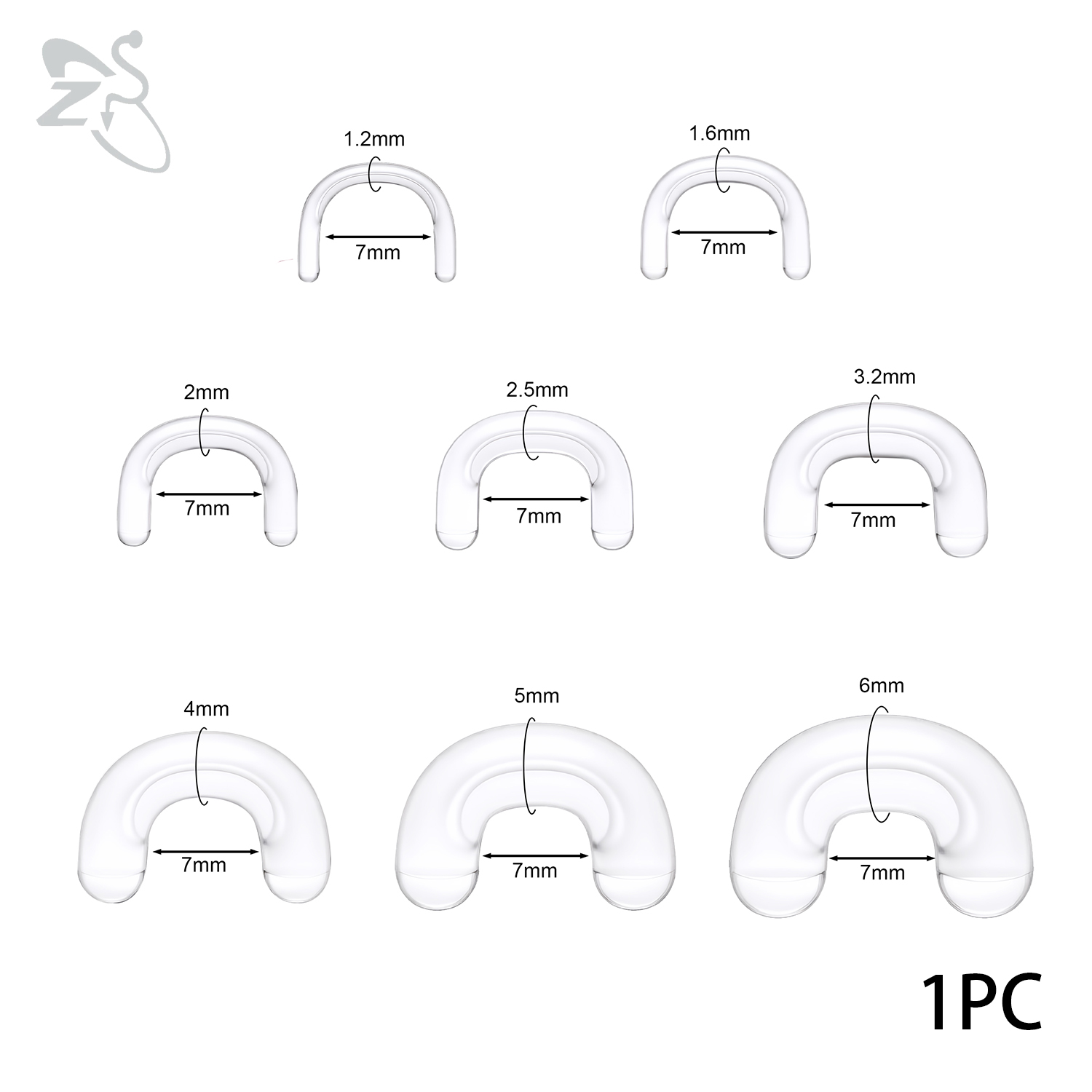 ZS 1PC 2G/4G/6G/8G/10G/12G/14G - Zs Body Jewelry review and price