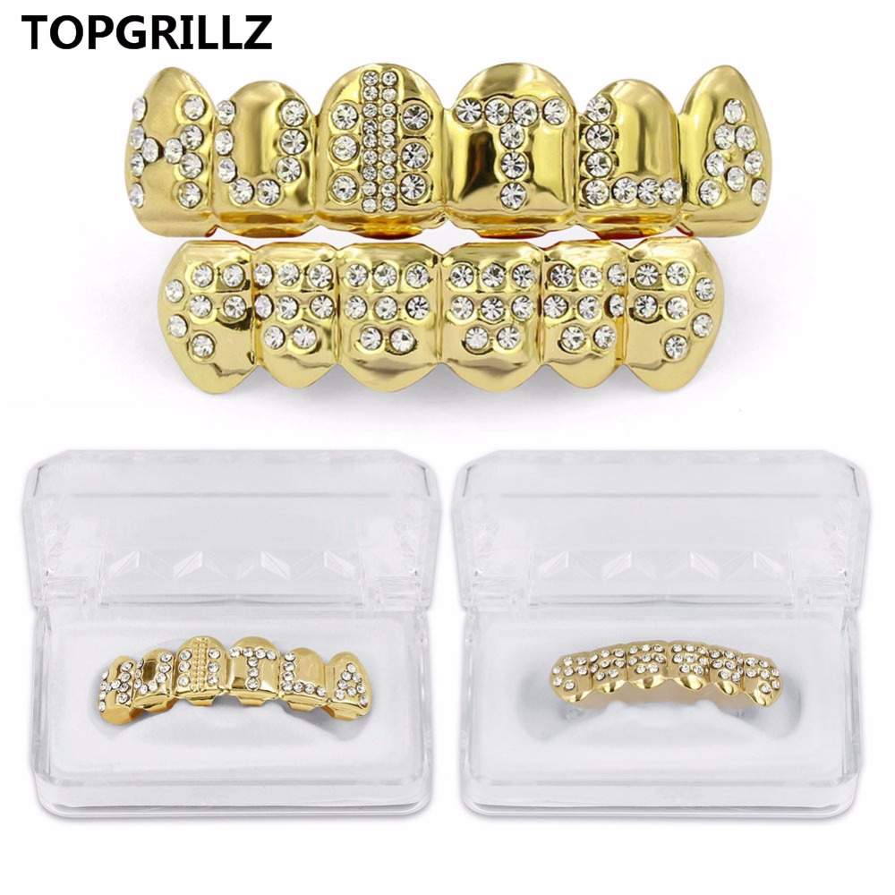 TOPGRILLZ Gold Color Plated Ic - Body Jewelry Lot review and price
