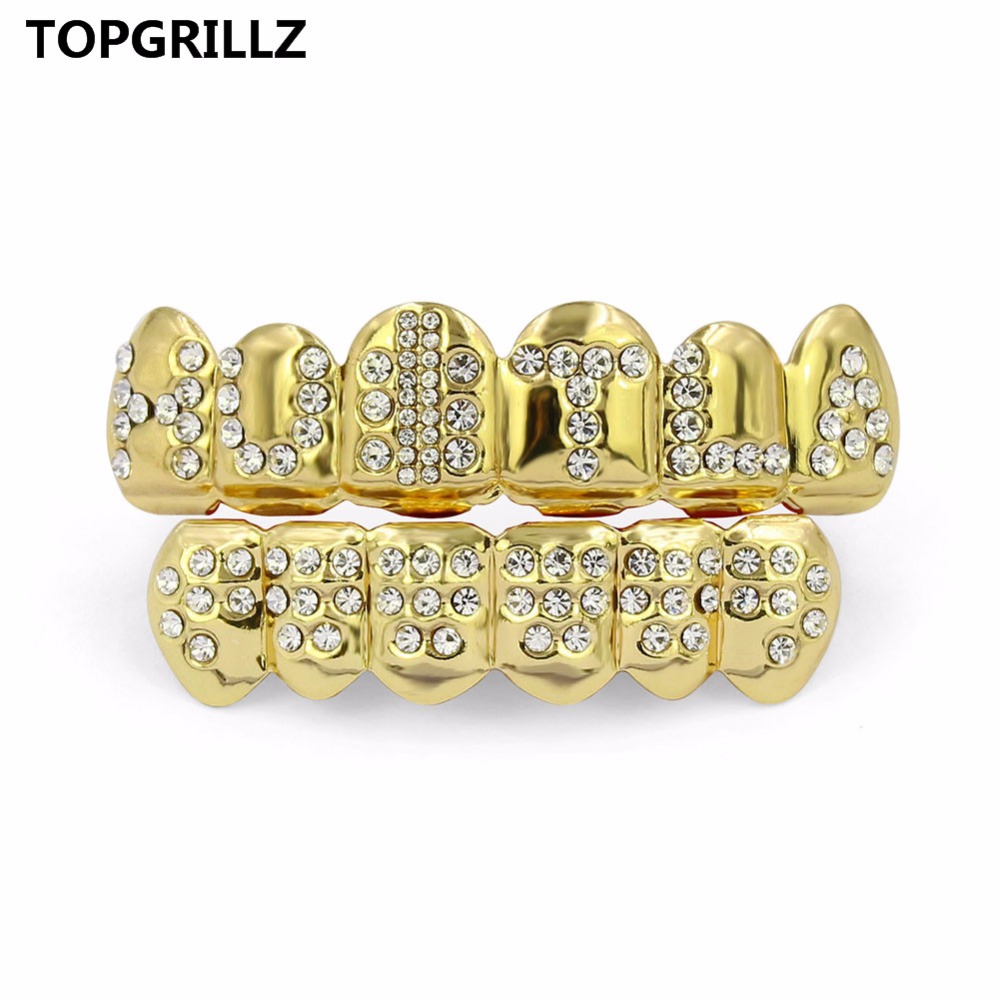 TOPGRILLZ Gold Color Plated Ic - Body Jewelry Lot review and price