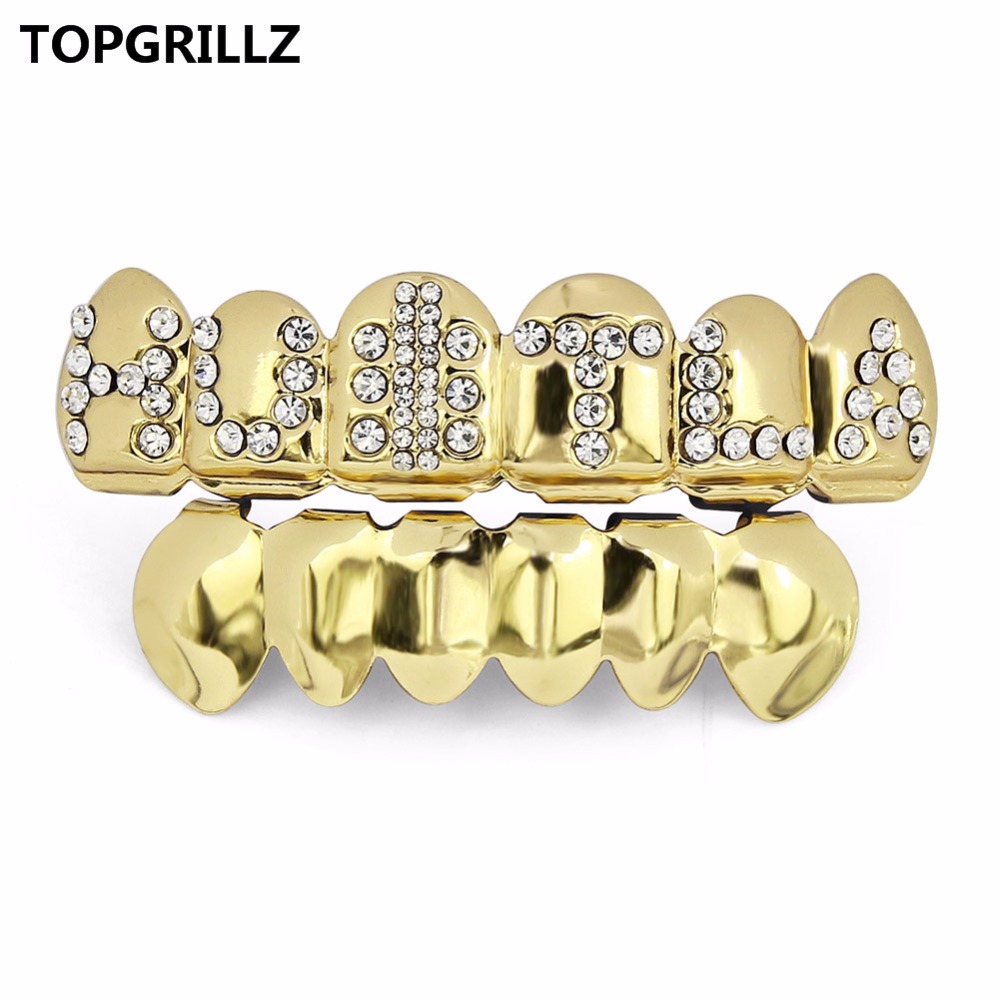TOPGRILLZ Gold Color Plated Ic - Body Jewelry Lot review and price
