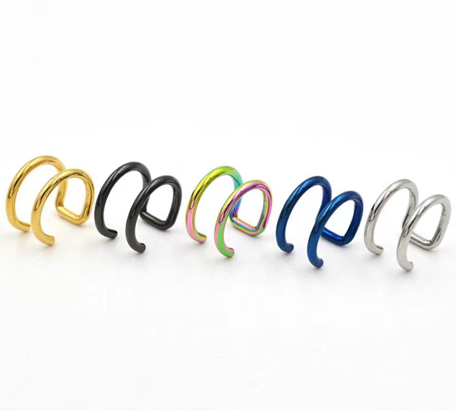 2Pcs 316L Stainless Steel Clip - Body Jewelry Cartilage Earrings review and price
