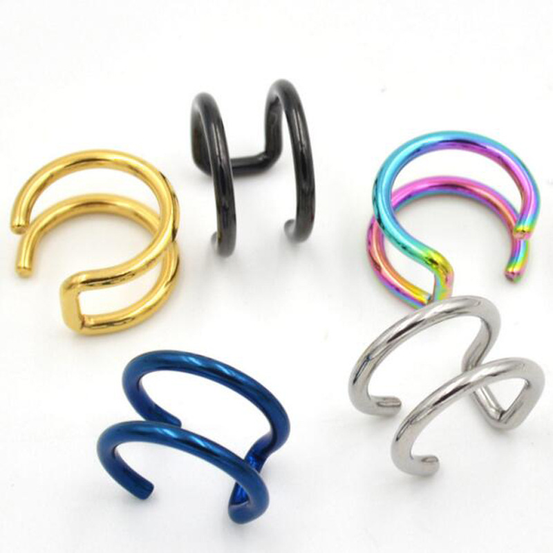 2Pcs 316L Stainless Steel Clip - Body Jewelry Cartilage Earrings review and price