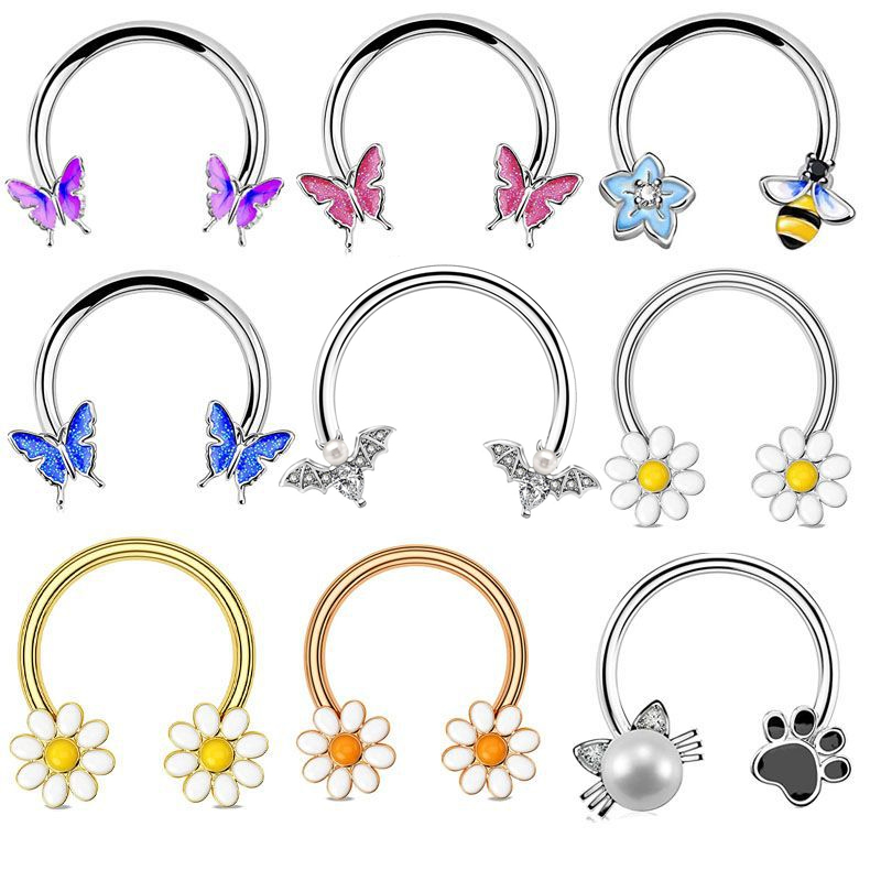 Fashion Pink Butterfly Stainle - Body Jewelry La review and price