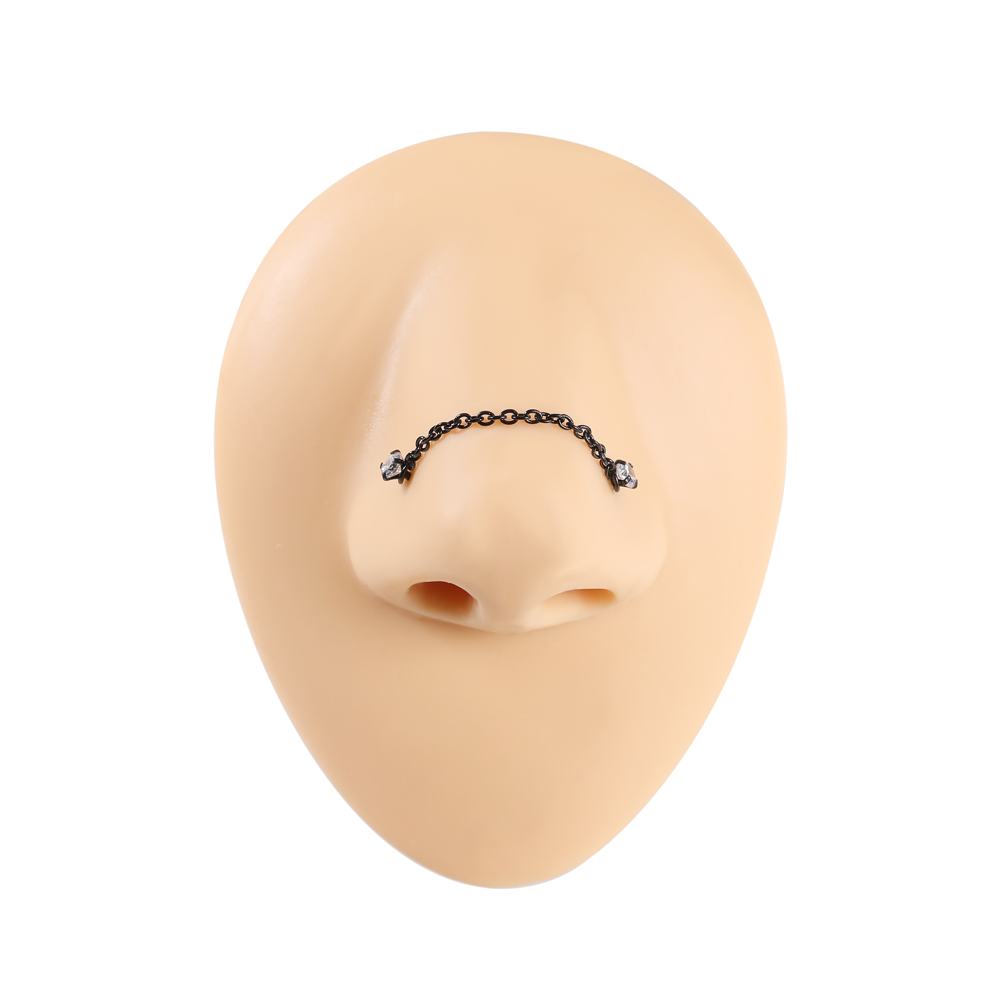 AOEDEJ 1PC Black Plate Nose Ch - Zs Body Jewelry review and price