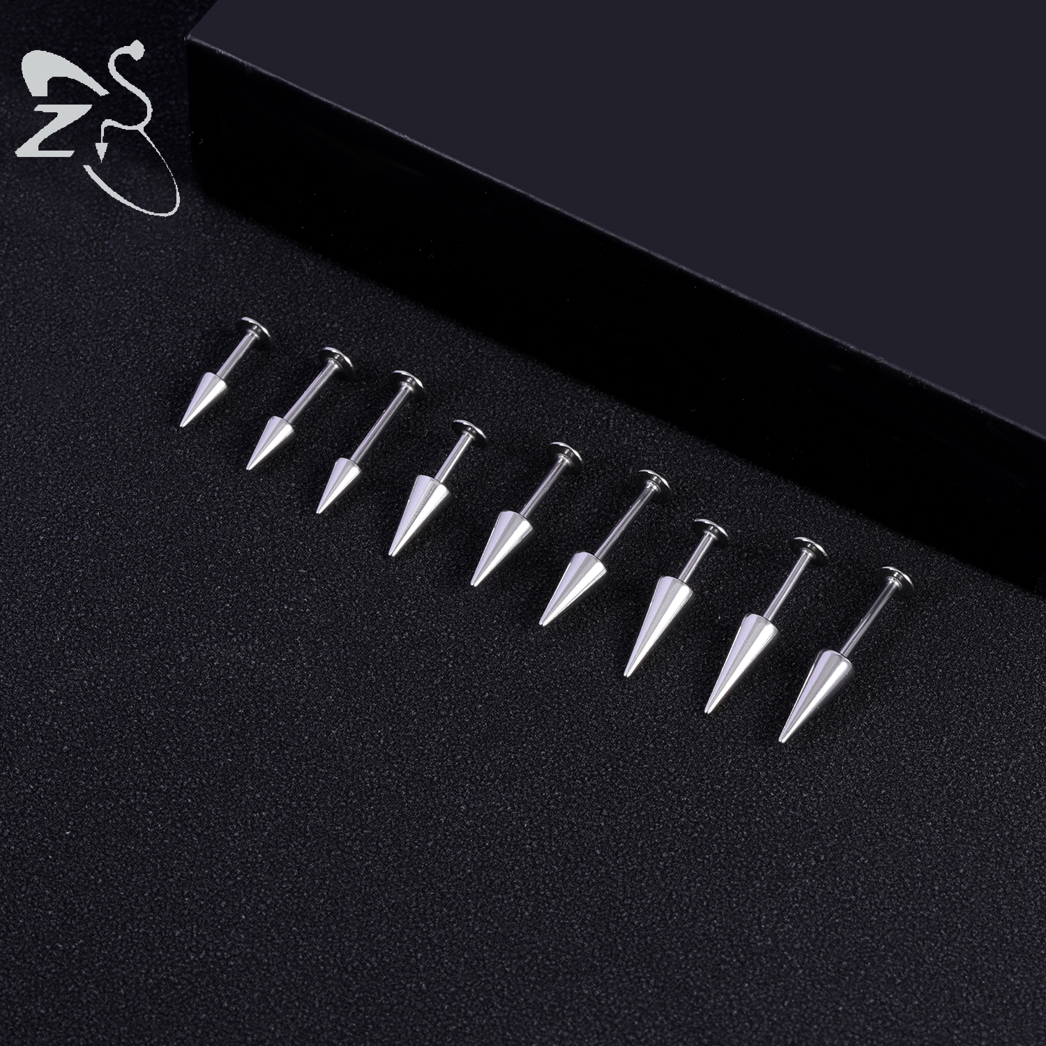ZS 3pcs/lot 16g Cone Spike Lab - Zs Body Jewelry review and price
