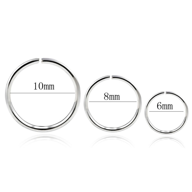 925 silver nose ring lip ring  - Body Jewelry Cartilage Earrings review and price