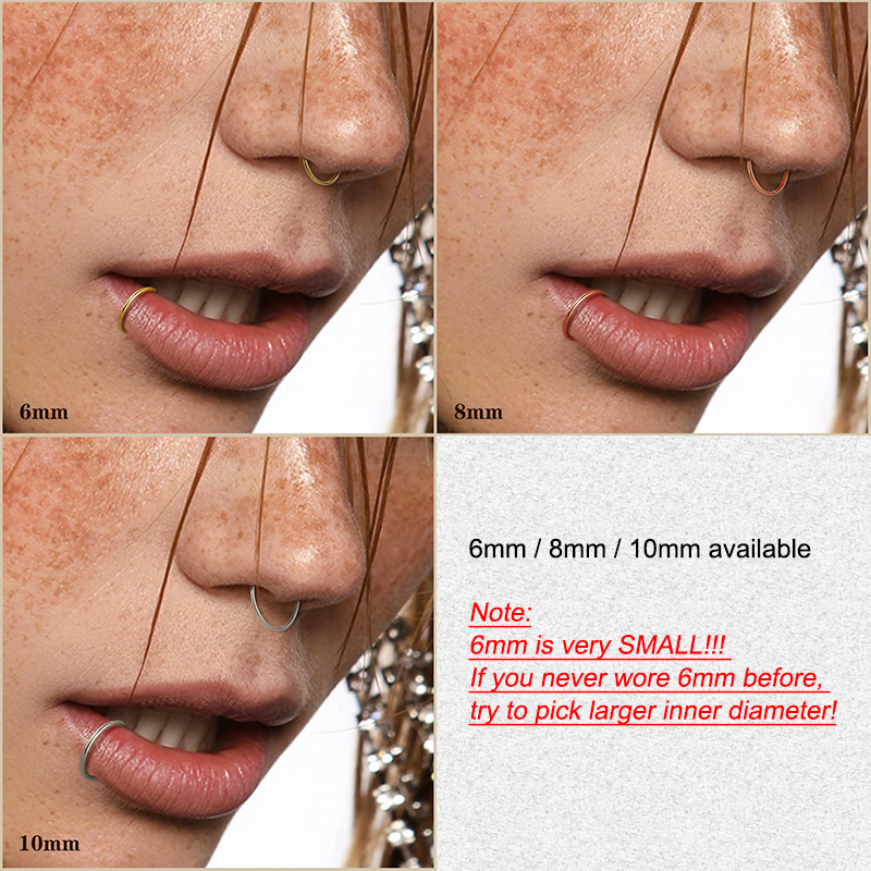 6pcs/lot Hypoallergenic Nose R - Body Jewelry Cartilage Earrings review and price