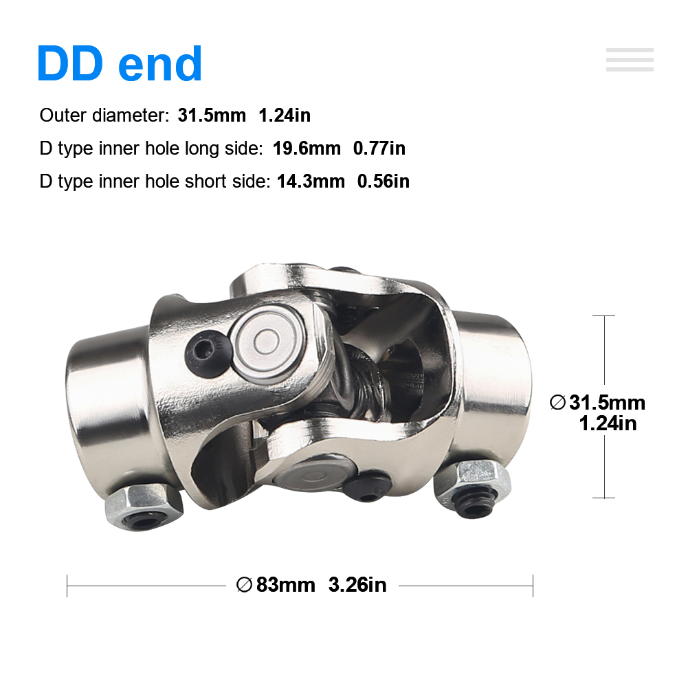 Chrome Single U-Joint Shaft Un - Body Jewelry 4 U review and price