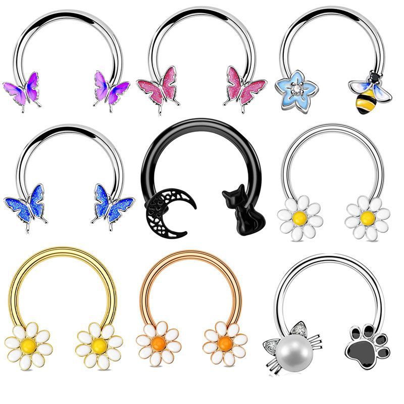 16G Septum Ring Daith Piercing - Body Jewelry Cartilage Earrings review and price
