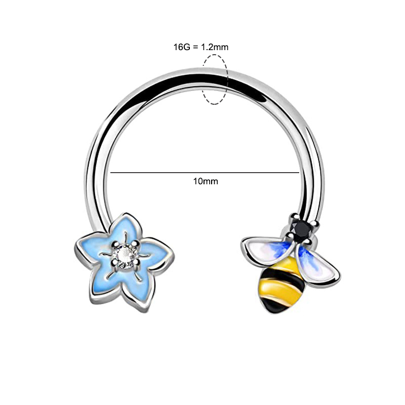 16G Septum Ring Daith Piercing - Body Jewelry Cartilage Earrings review and price