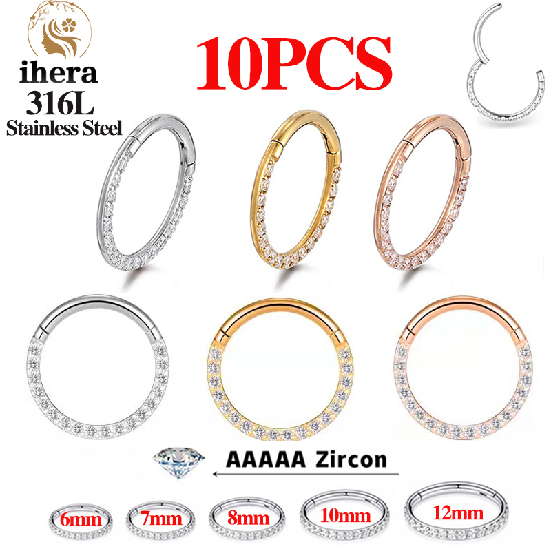1/10PCS Stainless Steel Nose R - Body Jewelry Cartilage Earrings review and price