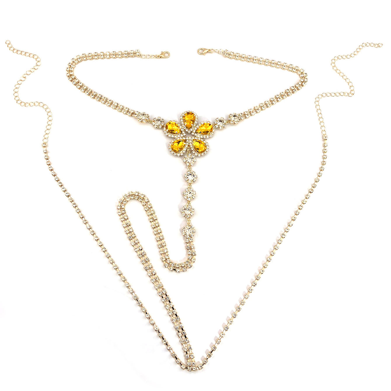1pc Flower Shaped Sexy Rhinest - Body Jewelry Lot review and price