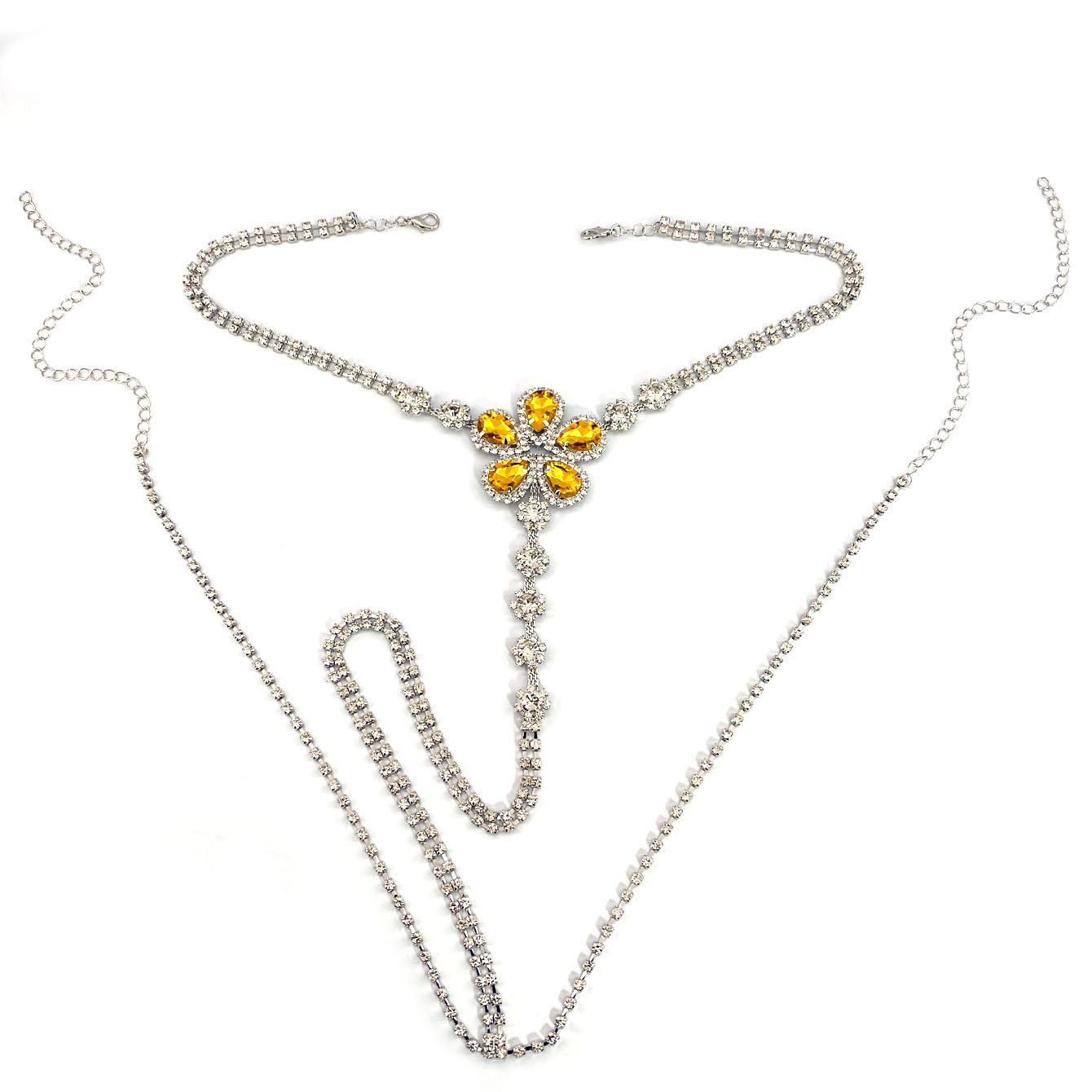 1pc Flower Shaped Sexy Rhinest - Body Jewelry Lot review and price