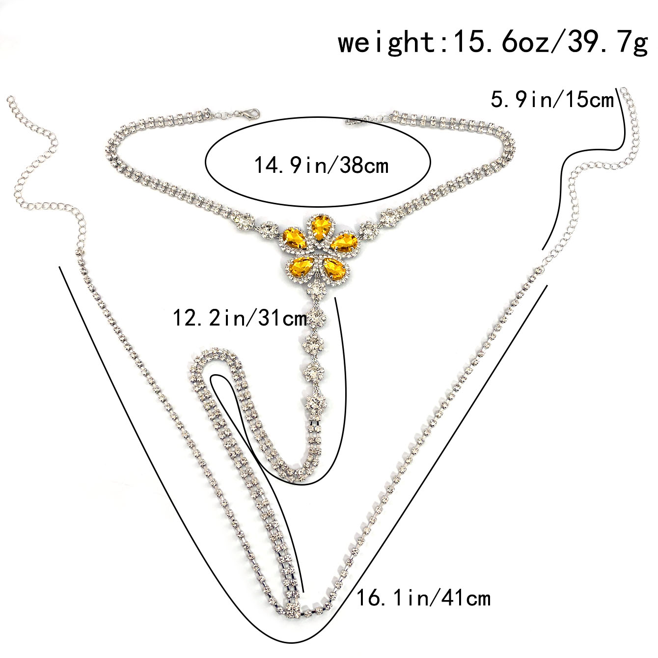 1pc Flower Shaped Sexy Rhinest - Body Jewelry Lot review and price