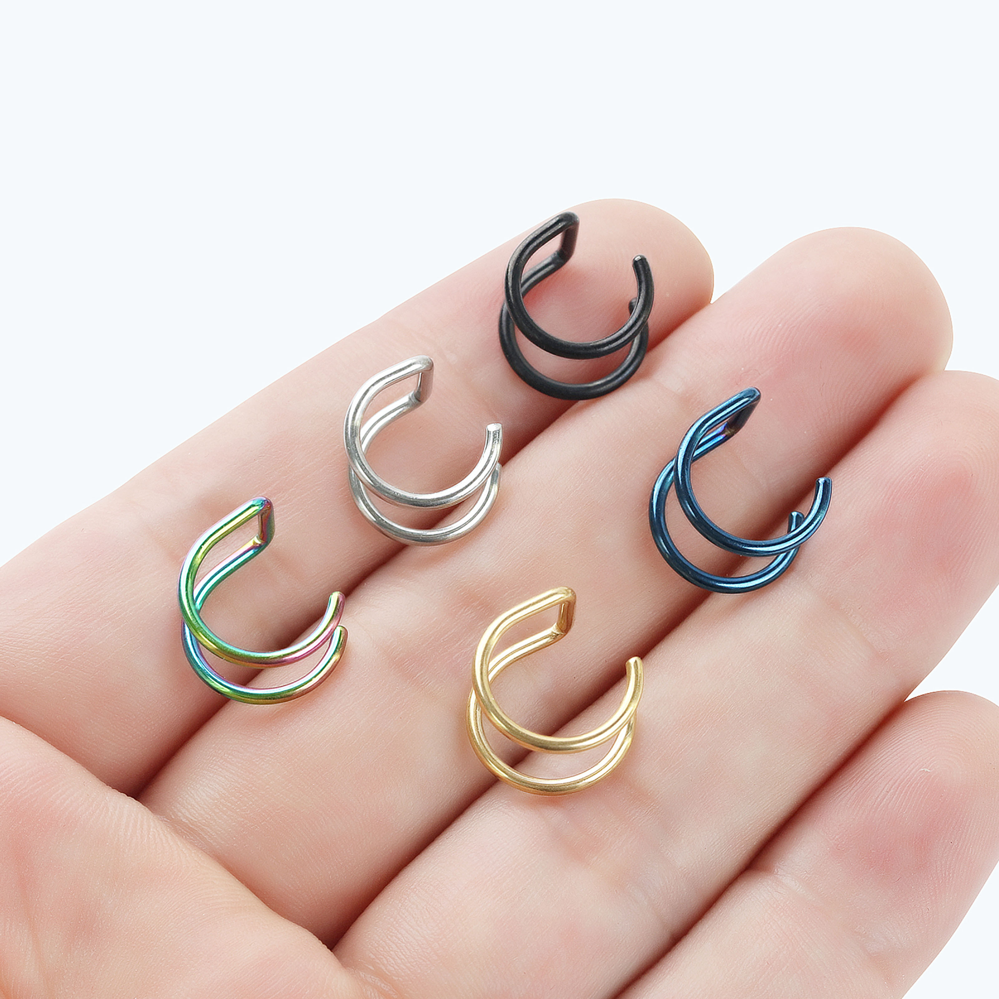 2pcs New No-Piercing Ear Cuffs - Body Jewelry Cartilage Earrings review and price