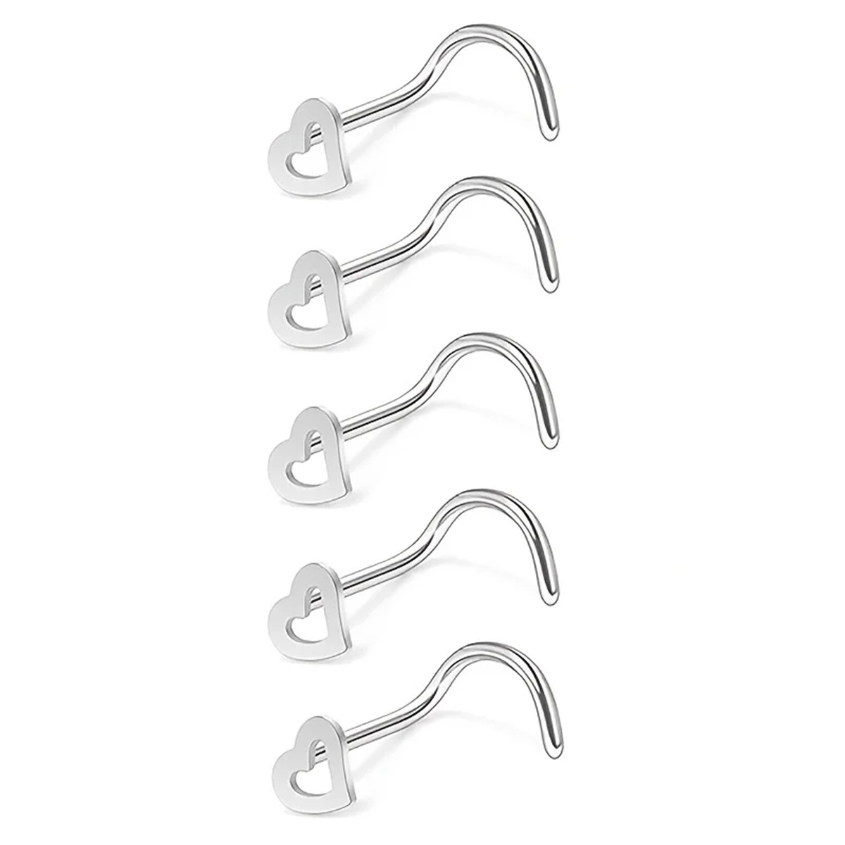 EVISPOL 5Pcs Fashion Hollow He - Body Jewelry Metal Types review and price