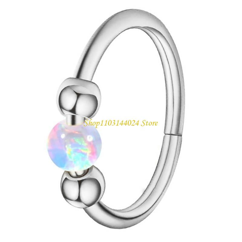 N5KE Opal Beaded Nose Ring Hoo - Body Jewelry Cartilage Earrings review and price