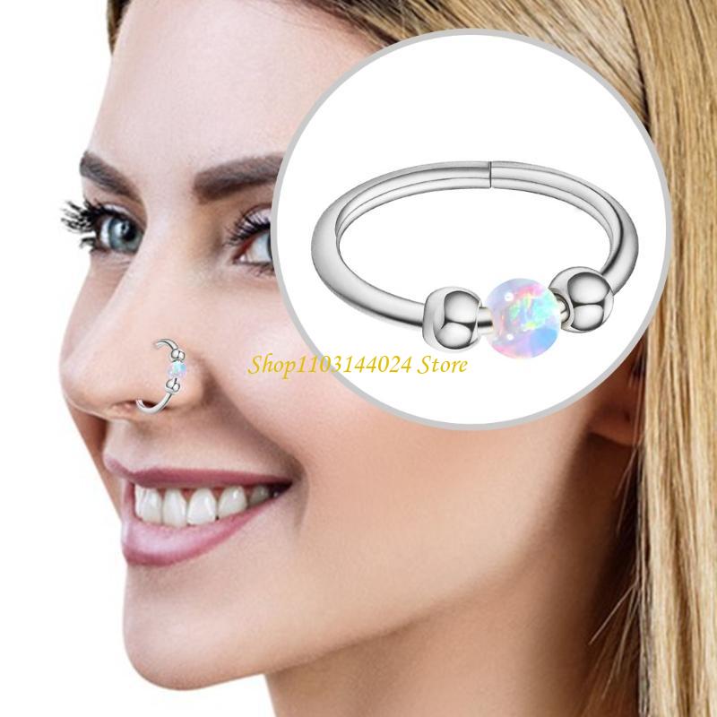 N5KE Opal Beaded Nose Ring Hoo - Body Jewelry Cartilage Earrings review and price