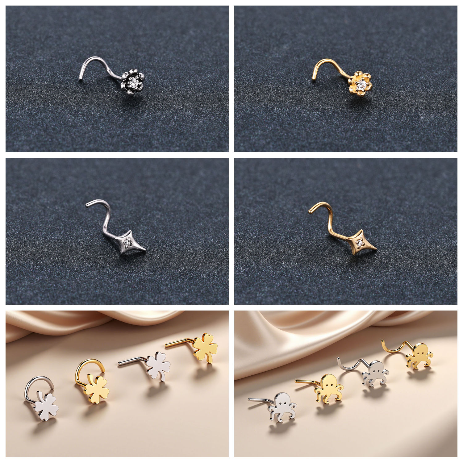 ZS 1PC Gold Color 316L Stainle - Zs Body Jewelry review and price