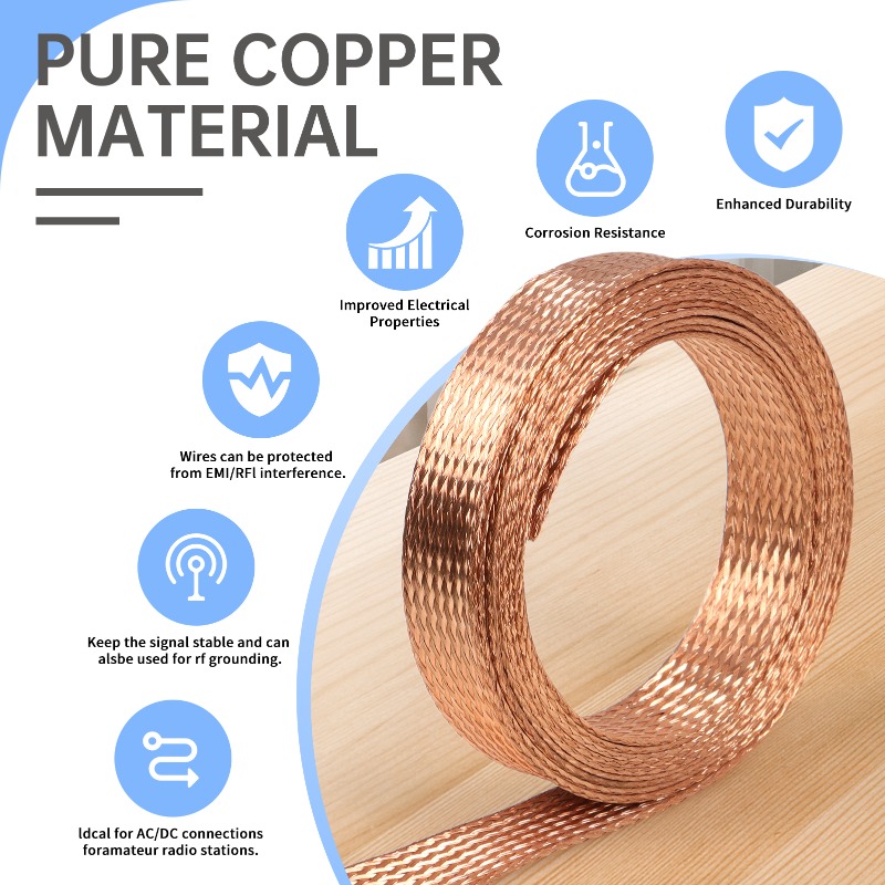 2/5/10m Copper Braided Sleeve  - Body Jewelry 4 U review and price