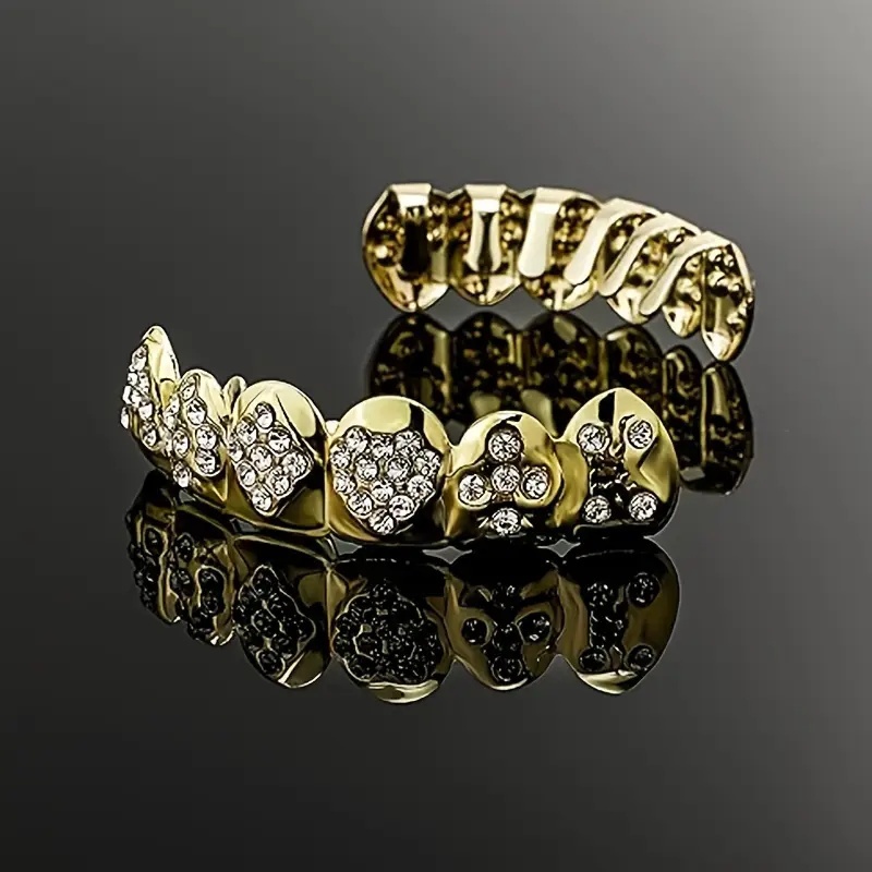 1 Set Of Golden Poker Braces - - Body Jewelry Lot review and price