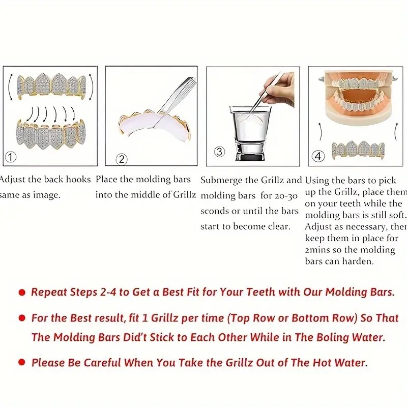 1 Set Of Golden Poker Braces - - Body Jewelry Lot review and price