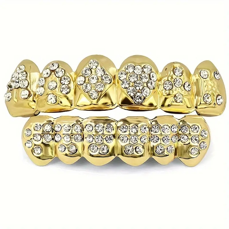 1 Set Of Golden Poker Braces - - Body Jewelry Lot review and price